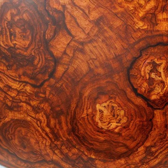 Prompt: mahogany hardwood burl, cyberpunk, photo realistic, 8k, highly detailed,