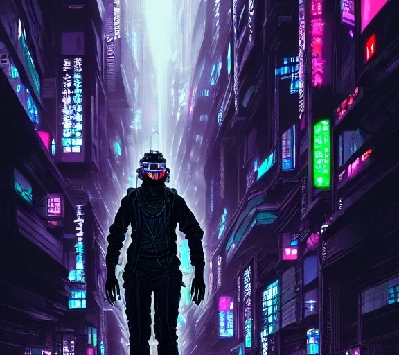 Image similar to a portrait of a cyberpunk netrunner, very very coherent painting, street level neo-Tokyo, in the style of Gustave Doré, 4k, 8k, HD, trending on artstation