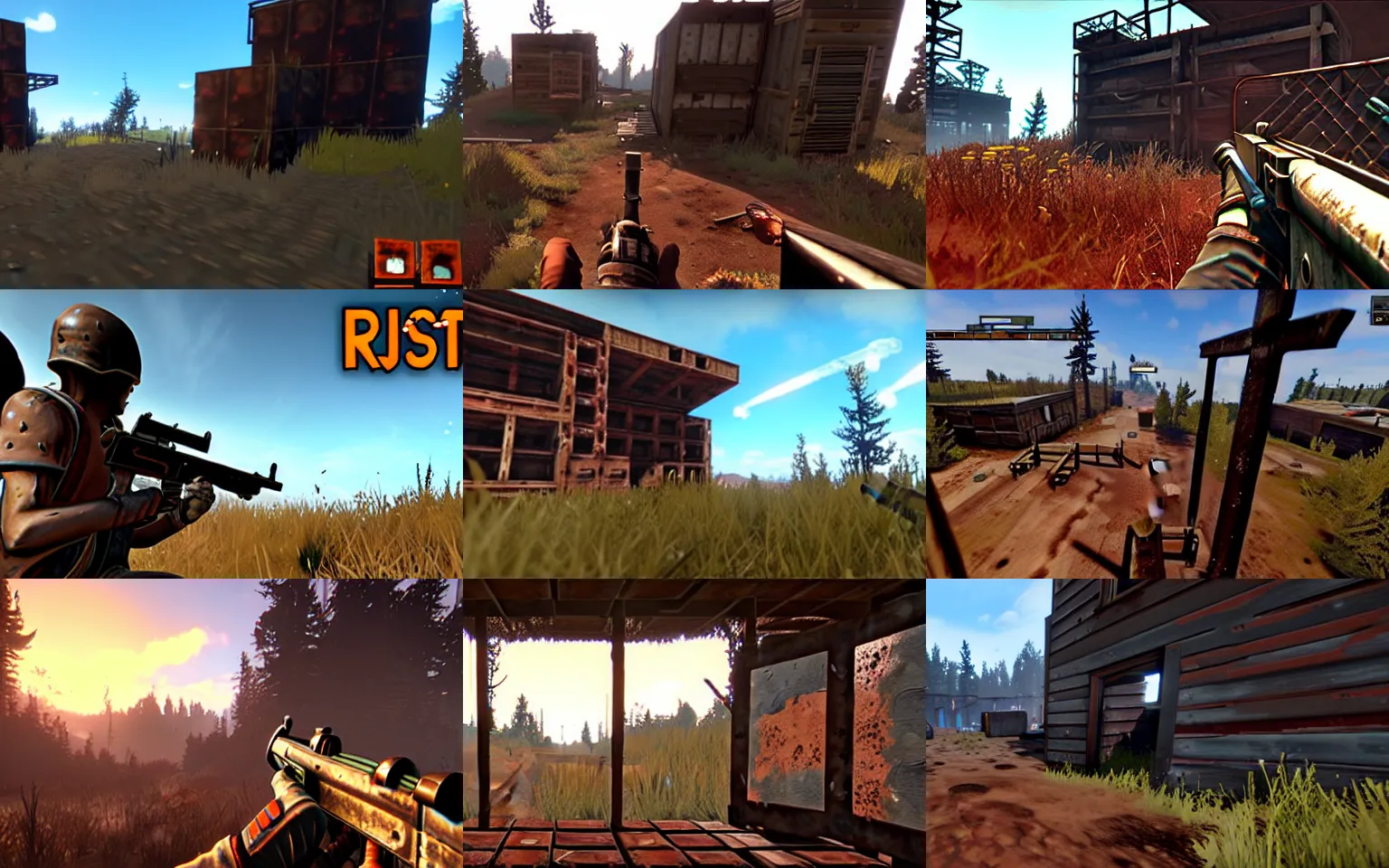 Image similar to rust gameplay