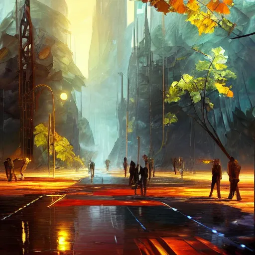 Image similar to cryengine render by android jones, syd mead, leonid afremov and john stephens