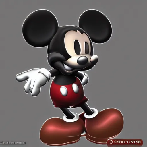 Image similar to ninety year old micky mouse, realistic, unreal engine, trending on art station,