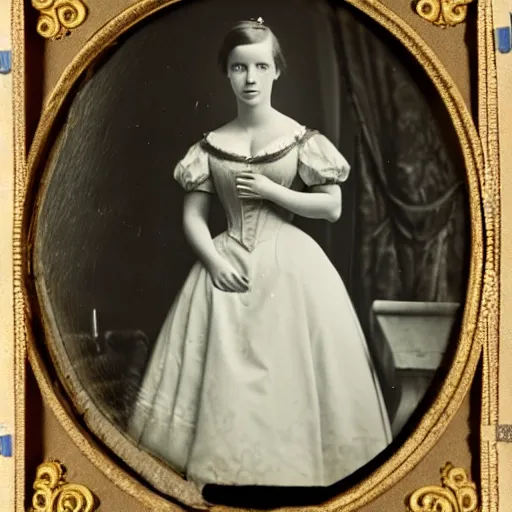 Prompt: a german young adult princess, circa 1 8 5 4