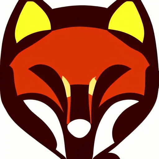 Prompt: a vector logo of a fox with candle head