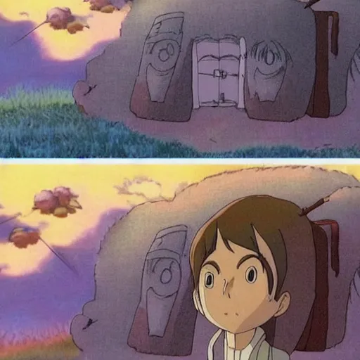 Image similar to studio ghibli meme