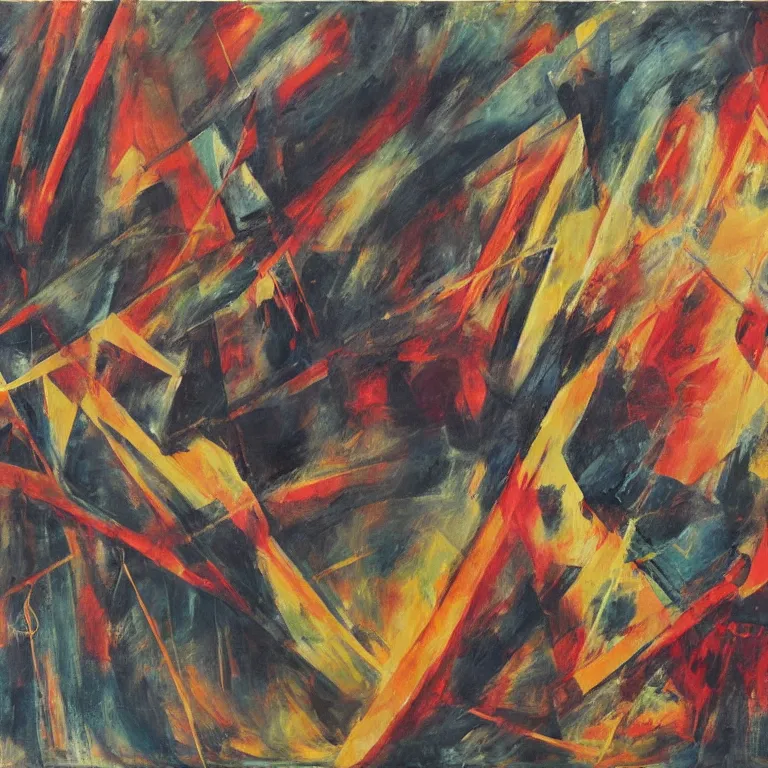 Image similar to Abstract artwork that illustrate the mood and intensity of the Seventh Symphony.