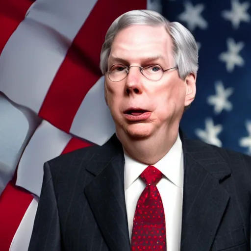 Prompt: listen stable diffusion, all i want is for you to make mitch mcconell into a friggin'derpy lookin turtle, heck it all!