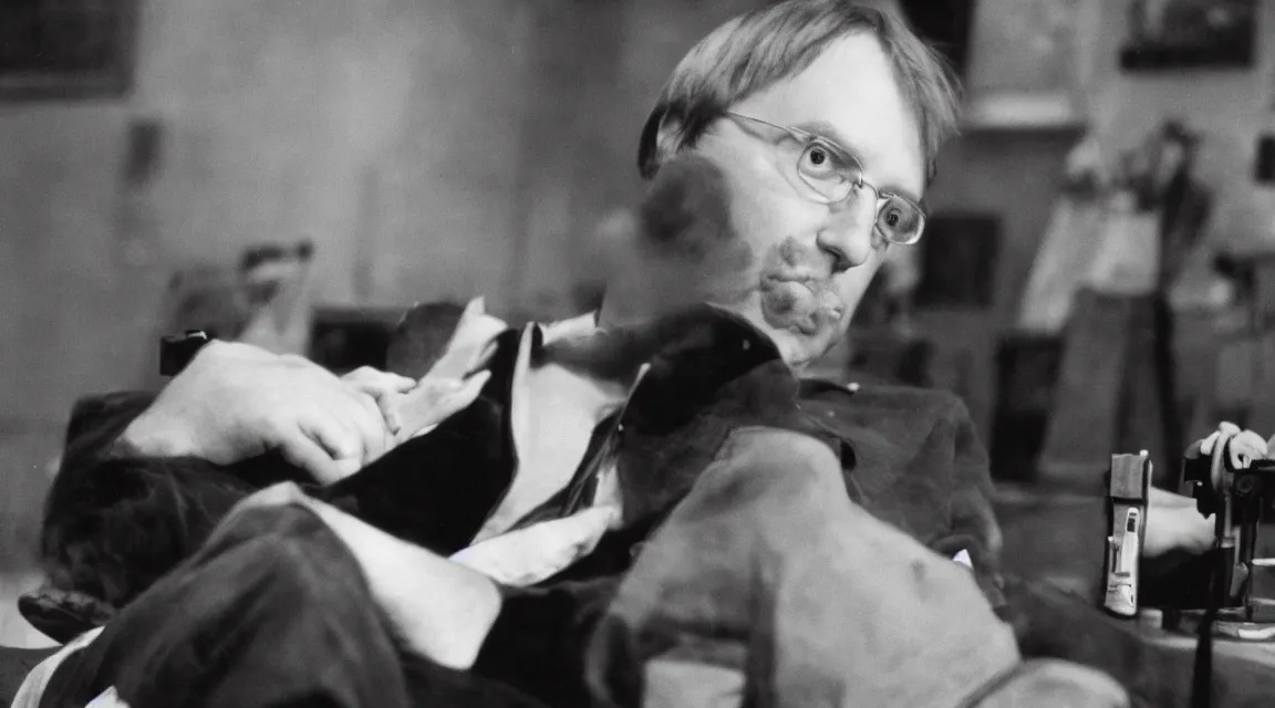 Prompt: portrait of Linus Torvalds, by Henri Cartier-Bresson