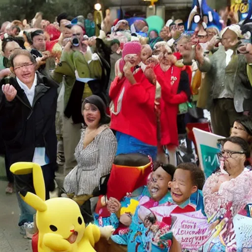 Prompt: Pikachu is elected president of the United States, photograph via White House photographer