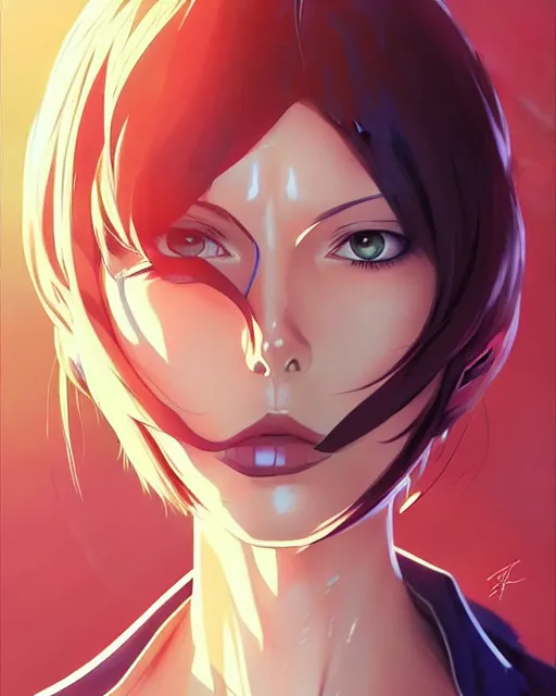 Image similar to aeon flux, portrait shinkai makoto studio ghibli studio key hideaki anno sakimichan stanley artgerm lau rossdraws james jean marc simonetti elegant highly detailed digital painting artstation pixiv