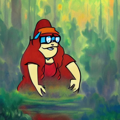 Image similar to the mystery shak from gravity falls, impressionism by monet, trending on artstation,