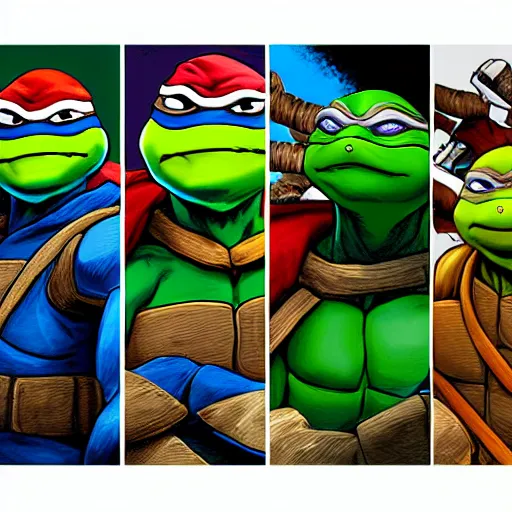 Image similar to teenage mutant ninja turtles