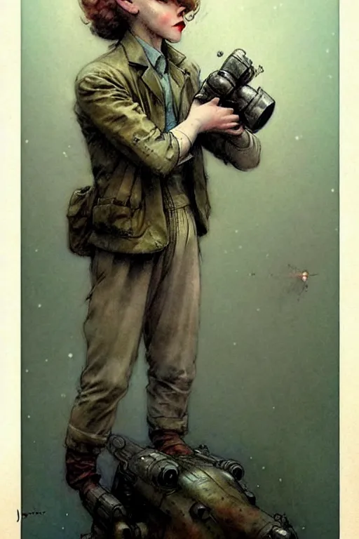 Image similar to ( ( ( ( ( 1 9 5 0 s retro science fiction boy. muted colors. ) ) ) ) ) by jean - baptiste monge!!!!!!!!!!!!!!!!!!!!!!!!!!!!!!