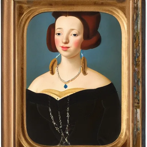 Image similar to portrait of a princess by gobelins paris school