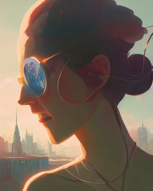 Prompt: ranxerox by greg rutkowski, loish, rhads, beeple, makoto shinkai and lois van baarle, ilya kuvshinov, rossdraws, tom bagshaw, alphonse mucho, global illumination, detailed and intricate environment