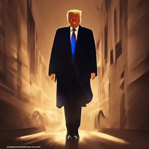 Image similar to Donald Trump is a nightmare turd in a suit, dramatic lighting, cinematic, establishing shot, extremly high detail, photorealistic, cinematic lighting, artstation, style by James Gurney