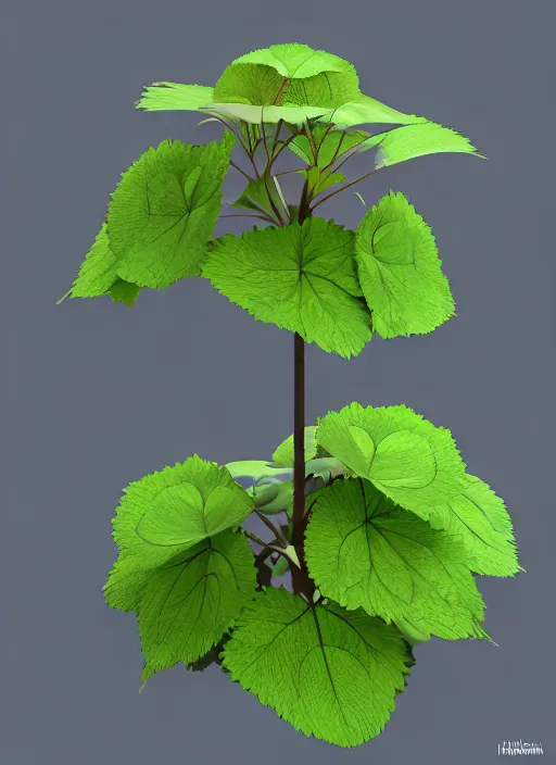 Image similar to an isolated hydrangea plant, 3 d render, art nouveau dark outlines, ultra realistic, masked transparent flat background, popular on sketchfab, pixelsquid, 8 k, volumetric lighting, super focused, no blur, trending on artstation, octane render, ultra detailed, hyperrealistic, by artgerm and greg rutkowski and alphonse mucha