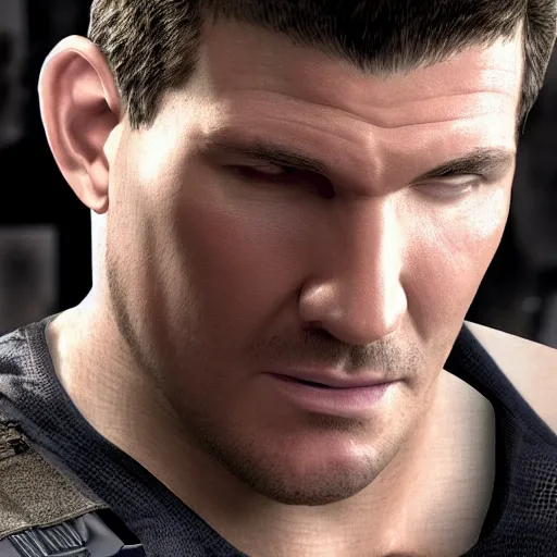 Image similar to David Boreanaz as chris redfield, 4k, high detail, high-resolution photograph