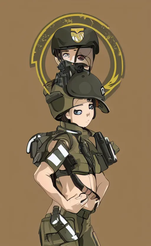 anime army soldier