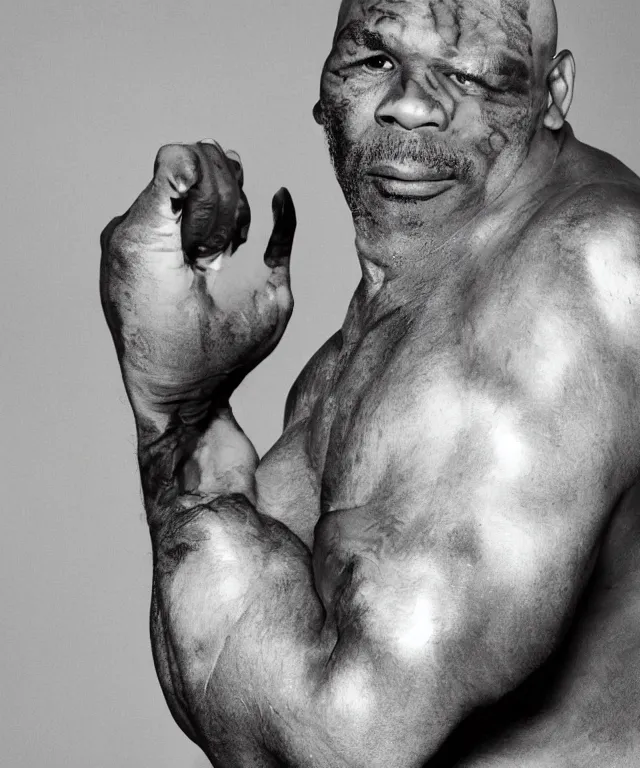 Image similar to photo portrait of Mike Tyson