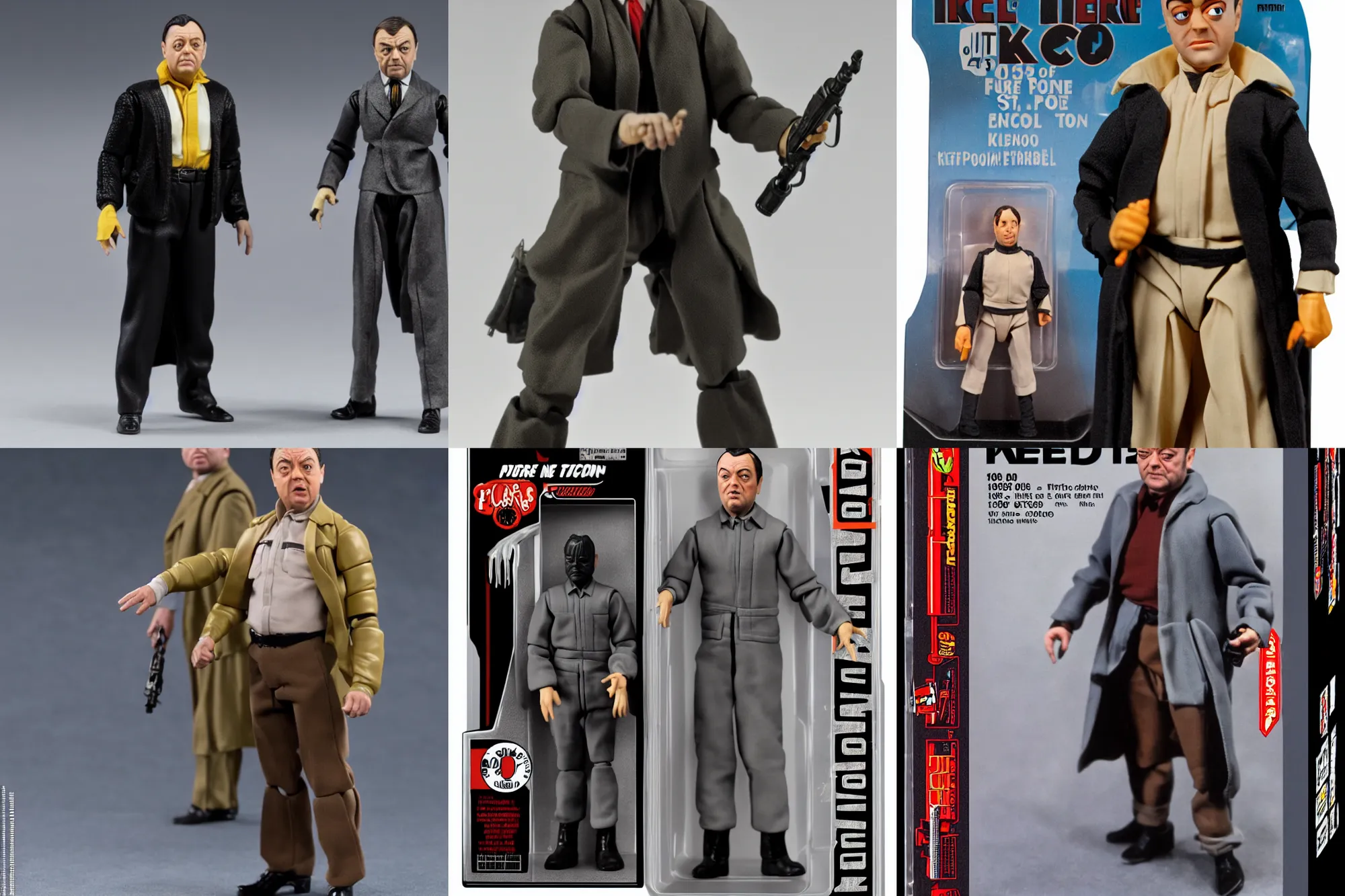 Prompt: Peter Lorre as a 1980's Kenner style action figure, 5 points of articulation, full body, 4k, highly detailed