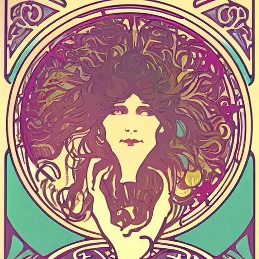 Prompt: swirls and graphics elements from a poster by alphonse mucha, no people, no characters, art nouveau, graphic, circular h 7 0 4