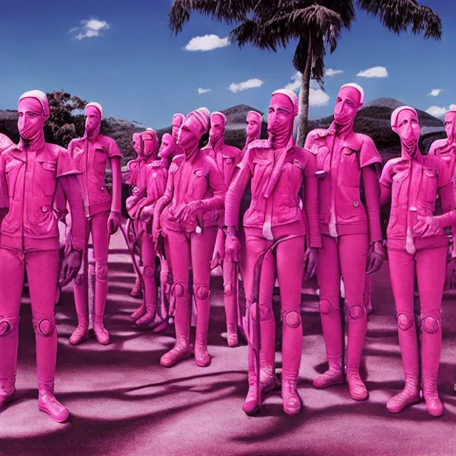 Image similar to advertising campaign by richard mosse