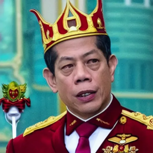 Prompt: King Vajiralongkorn as a Marvel villain