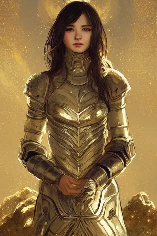 Image similar to portrait knights of Zodiac girl, white color reflected armor, in ruined Agora of Athens moon night and firefly and star sparkles, ssci-fi, fantasy, intricate, very very beautiful, elegant, golden light, highly detailed, digital painting, artstation, concept art, smooth, sharp focus, illustration, art by tian zi and WLOP and alphonse mucha