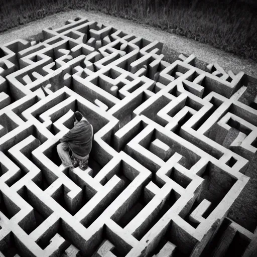 Image similar to man in the maze