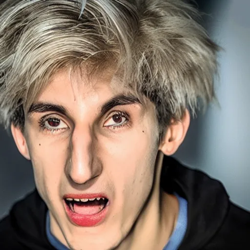 Image similar to really ugly xqc, big nose, underbite