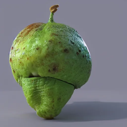 Prompt: an alien fruit, 3 d render, 8 k, trending on artstation