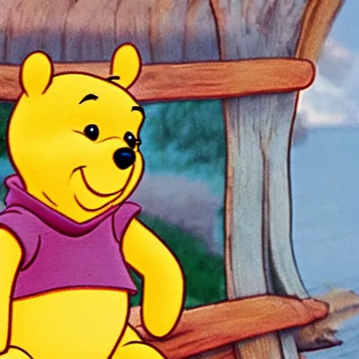 Image similar to winnie the pooh in voyager