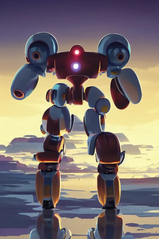 Image similar to metabots medabots medarotto medarot robot minimalist comics, behance hd by jesper ejsing, by rhads, makoto shinkai and lois van baarle, ilya kuvshinov, rossdraws global illumination ray tracing hdr radiating a glowing aura