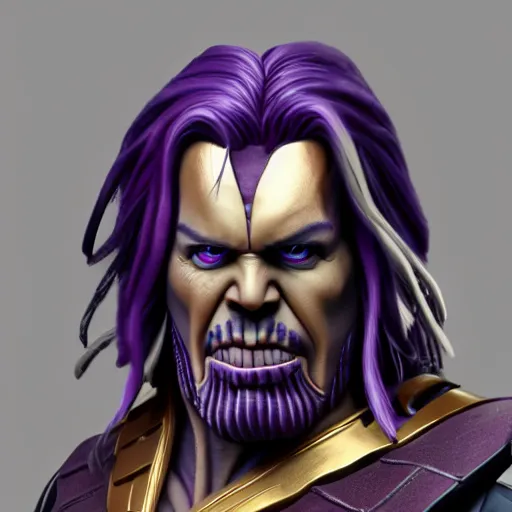 Image similar to thanos as jack sparrow, highly detailed, trending on artstation