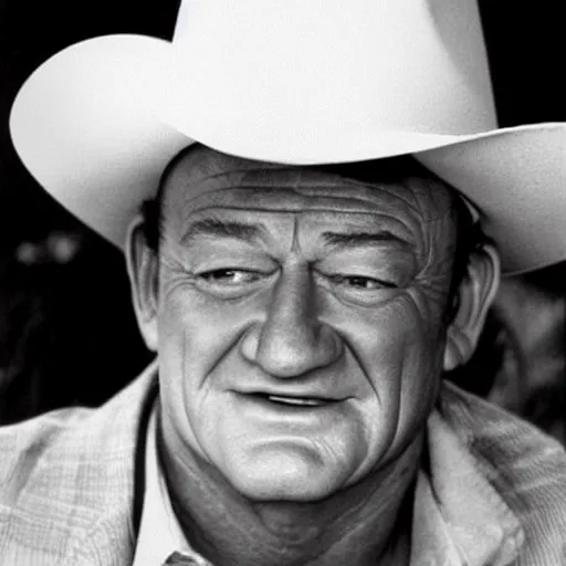 Prompt: “ john wayne in drag ”