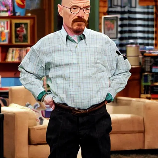 Prompt: Walter White in iCarly