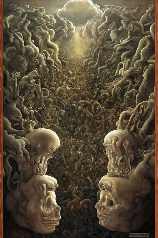 Prompt: HammerFall music band at Teatre Museu Dalí in Figueres, digital painting by agostino arrivabene and Vladimir Kush, surreal, ultra realistic, artstation