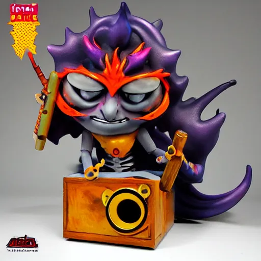 Image similar to alastor the radio demon from habitz hotel, anime figurines, anime, figure, very high quality