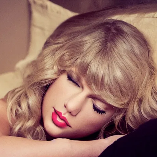 Prompt: Taylor Swift taking a nap