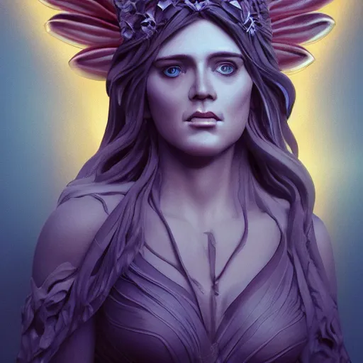 Image similar to steve bannon as the goddess of the fairies!!!! golden ratio!!!!!, centered, trending on artstation, 8 k quality, cgsociety contest winner, artstation hd, artstation hq, luminous lighting