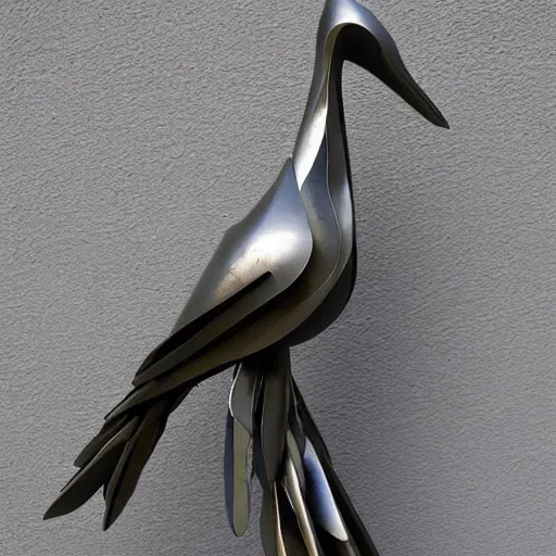 Image similar to metal bird sculpture by christian funnell