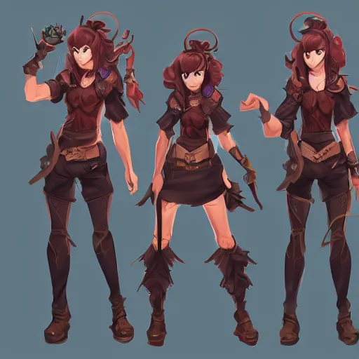 Image similar to concept art for a magic mechanic, character design, artstation trending, spritesheet, wlop, rossdraws,