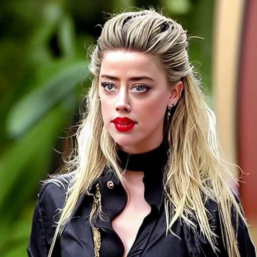 Image similar to gourd gourd shaped into the face of amber heard