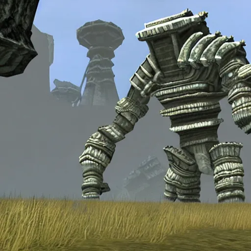 Prompt: prototype screenshots of ps 2 game shadow of the colossus, 2 0 0 4