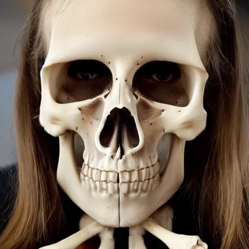 Image similar to beautiful skeleton bio teacher