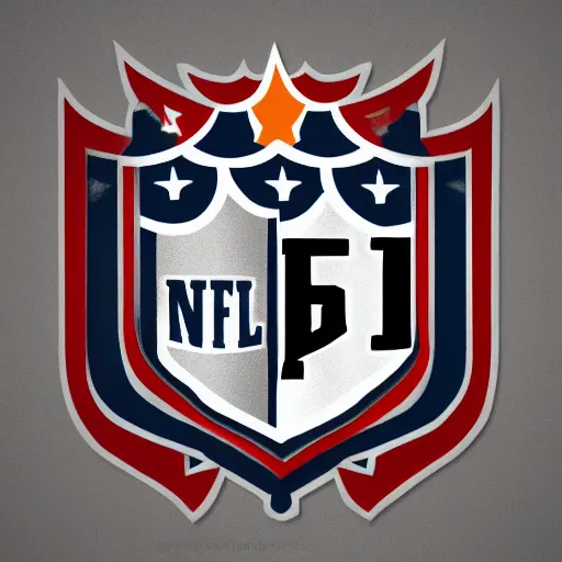 Prompt: A knight in the style of an NFL Logo