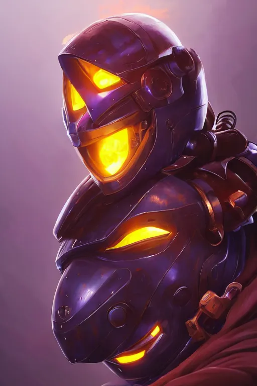 Image similar to epic mask helmet robot ninja portrait stylized as fornite style game design fanart by concept artist gervasio canda, behance hd by jesper ejsing, by rhads, makoto shinkai and lois van baarle, ilya kuvshinov, rossdraws global illumination radiating a glowing aura global illumination ray tracing hdr render in unreal engine 5