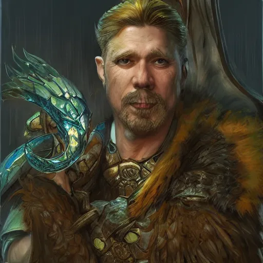 Image similar to Penguinz0 as a fantasy D&D character, portrait art by Donato Giancola and James Gurney, digital art, trending on artstation