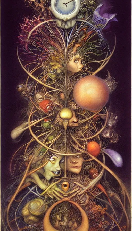 Image similar to the two complementary forces that make up all aspects and phenomena of life, by Brian Froud