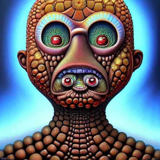 Image similar to leper messiah. by naoto hattori, hyperrealistic photorealism acrylic on canvas